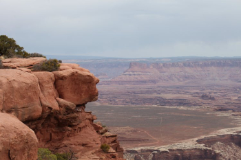 High Angle View of a Canyon and Desert High Angle View of a Canyon and Desert