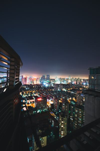 high angle-view of high rise buildings