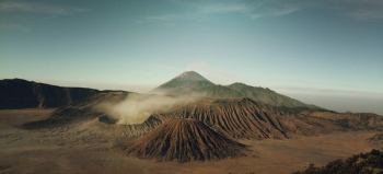 high angle view of volcano high angle view of volcano