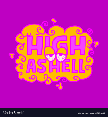 high as hell t-shirt design art