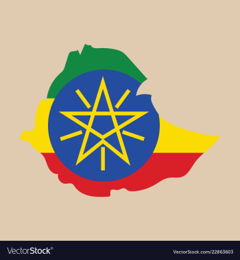 High detailed map - ethiopia vector image High detailed map - ethiopia vector image
