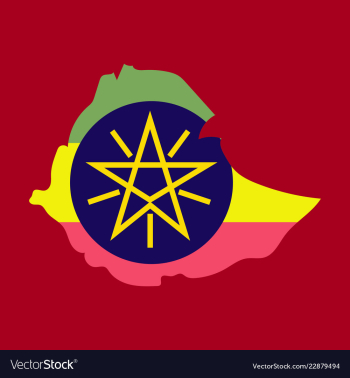 High detailed map - ethiopia vector image High detailed map - ethiopia vector image