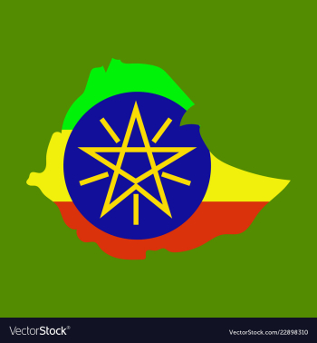 High detailed map - ethiopia vector image High detailed map - ethiopia vector image