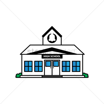 High school building High school building