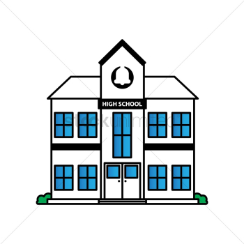 High school building High school building