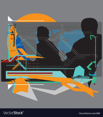 High tech background vector image High tech background vector image