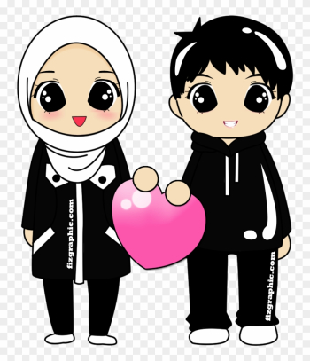 Hijab Hijabfashion Fashion Islam Girl Couples - Couple Wedding Muslim Png