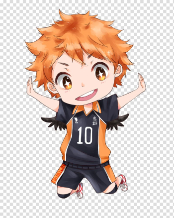 Hinata Hyuga Shoyo Hinata Anime Chibi Haikyu!!, haikyuu transparent background PNG clipart