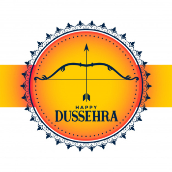Hindu festival of happy dussehra greeting card Free Vector Hindu festival of happy dussehra greeting card Free Vector
