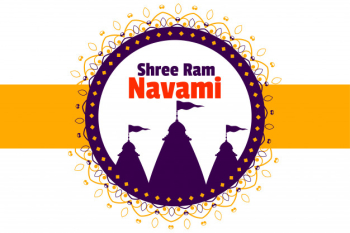Hindu festival of ram navami background Free Vector Hindu festival of ram navami background Free Vector