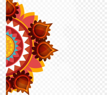 Hindu Society of Central Florida Diwali Dhanteras Happiness Wish - Lotus Lantern Festival vector pattern 