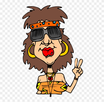 Hippie Woman Clipart - Hippie Cartoon Transparent Hippie Woman Clipart - Hippie Cartoon Transparent