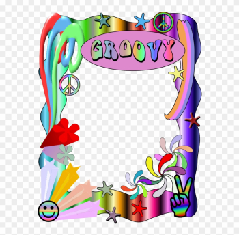 Hippies Clipart Border - Groovy Borders Hippies Clipart Border - Groovy Borders