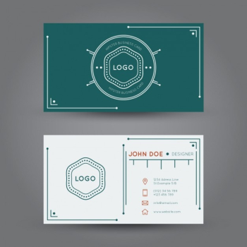 Hipster Business Card Design