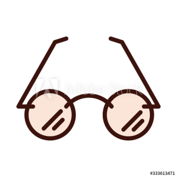 hipster glasses fashion trendy line and fill icon hipster glasses fashion trendy line and fill icon