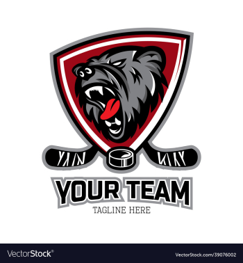 hockey team mascot logo with bear head mascot hockey team mascot logo with bear head mascot