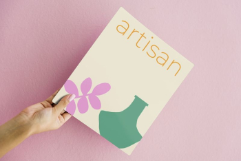 Holding flyer mockup psd | Free PSD Mockup - rawpixel