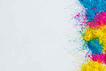 Holi color background on white background Free Photo Holi color background on white background Free Photo
