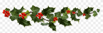 Holiday Shipping Information - Christmas Holly Transparent Png