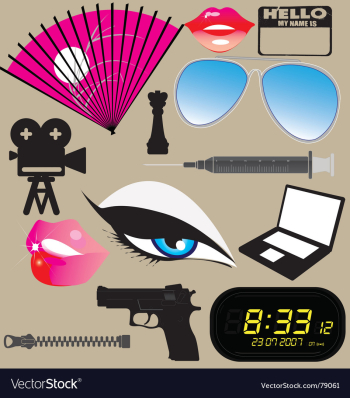 Hollywood vector image Hollywood vector image