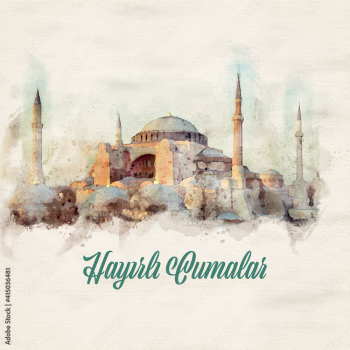 Holy day in the religion of Islam; Friday. Translation: "Have a good Friday."