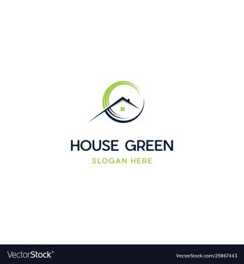 Home circle creative logo design vector image Home circle creative logo design vector image