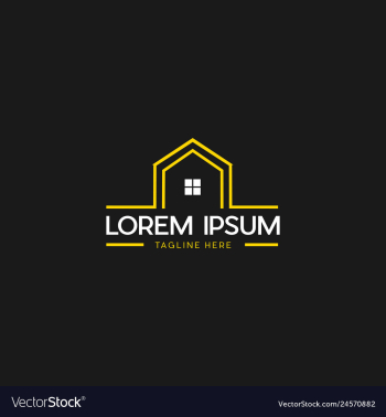 Home property creative business logo design vector image Home property creative business logo design vector image
