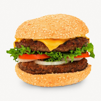 Homemade hamburger, fast food isolated | Free Photo - rawpixel Homemade hamburger, fast food isolated | Free Photo - rawpixel