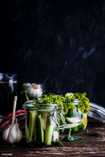 Homemade pickled cucumbers in a jar | Free stock photo - 457190 Homemade pickled cucumbers in a jar | Free stock photo - 457190