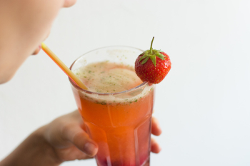 Homemade strawberry and basil lemonade Homemade strawberry and basil lemonade