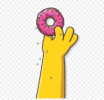 Homer Simpson Doughnut Bart Simpson Lisa Simpson Ned Flanders - Cartoon donut 