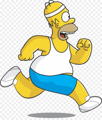 Homer Simpson Physical exercise Physical fitness Fitness Centre Cartoon - simpsons 