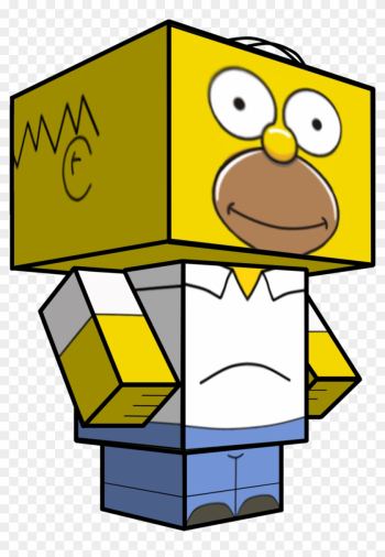 Homer Simpsons Cubeecraft By Jagamen Homer Simpsons - Paper Toy Girl Homer Simpsons Cubeecraft By Jagamen Homer Simpsons - Paper Toy Girl