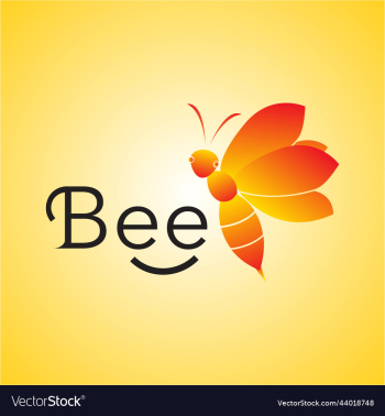 honey bee animals logo