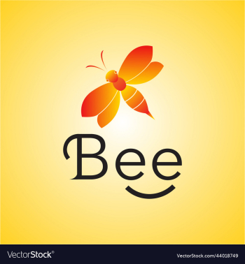 honey bee animals logo