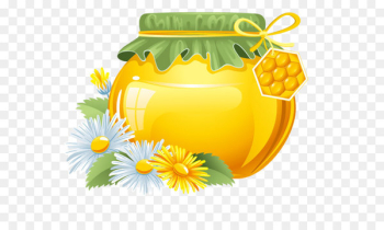 Honey bee Honey bee Cartoon - Honey jar 