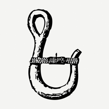 Hook drawing clipart, tool illustration | Free PSD - rawpixel Hook drawing clipart, tool illustration | Free PSD - rawpixel