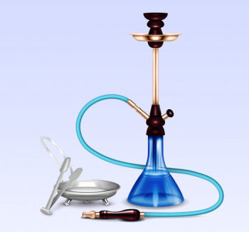 Hookah smoking accessories realistic set Free Vector Hookah smoking accessories realistic set Free Vector