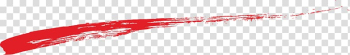 Horizontal red paint brush stroke illustration], Lip gloss Close-up Line Font, RED Underline transparent background PNG clipart