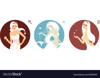 Horoscope set vector image