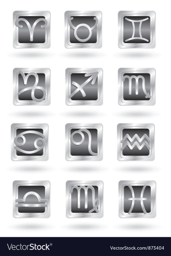 Horoscope zodiac signs vector image