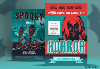 Horror Movie Posters Set Horror Movie Posters Set