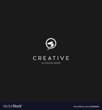 Horse animal creative logo vector image