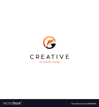 Horse animal creative logo vector image