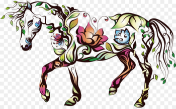 Horse Silhouette Royalty-free Illustration - Vector pattern horse 
