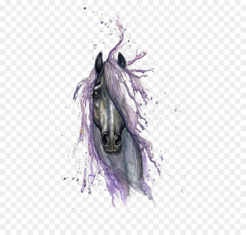 Horse Watercolor painting Drawing Tattoo - horse 