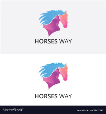 horse way abstract multicolor colorful logo horse way abstract multicolor colorful logo