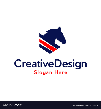 Horses animal wildlife freedom creative logo vector image