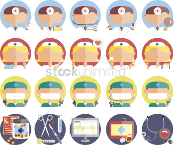 Hospital icons Hospital icons