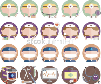 Hospital icons Hospital icons
